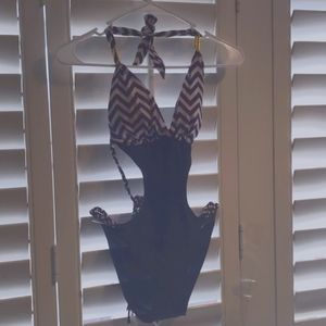 Large New Multicolor Bikini One piece